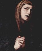 Jose de Ribera Kopf der Maria oil on canvas